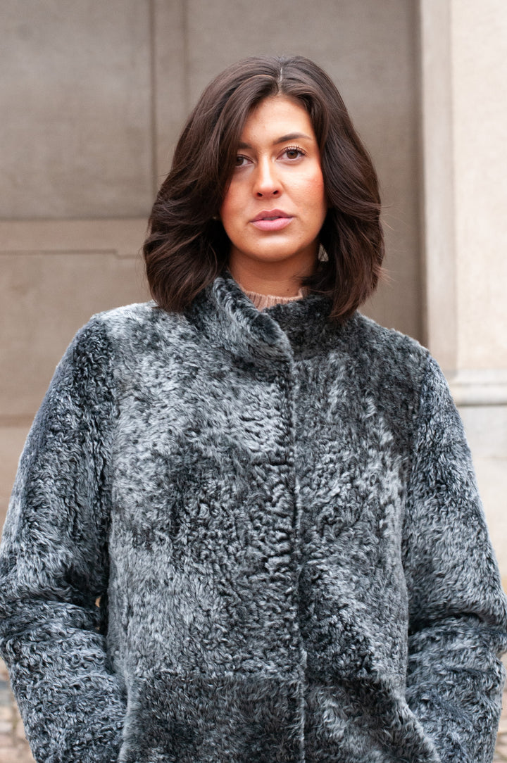 Innocente, 125 cm. - Rulam frakke vendbar - Kvinder - Sort