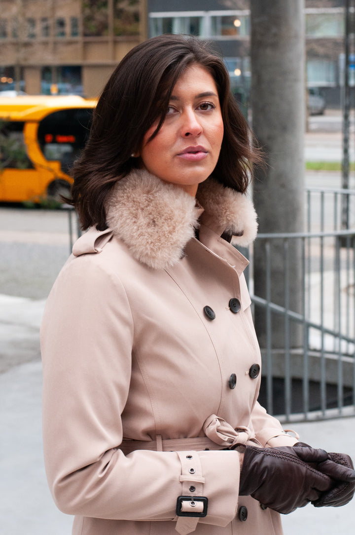 ILoveDaisy trenchcoat, 90 cm. - Textil - Dam - Kamel