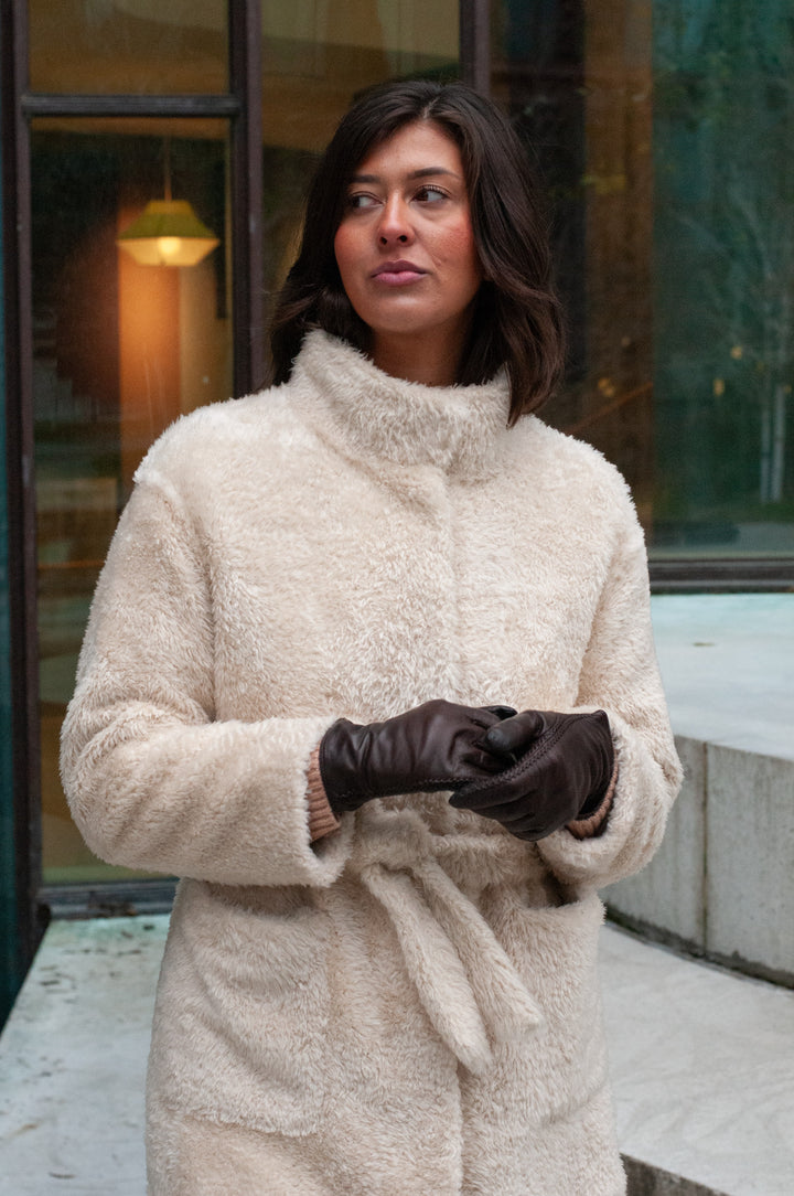 Ilga, 109 cm. - Halsband - La Coon Lamb - Damen - Beige