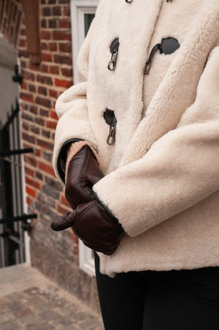 Ila 65 cm. - Rulam / lamme jakke - Dame - Beige