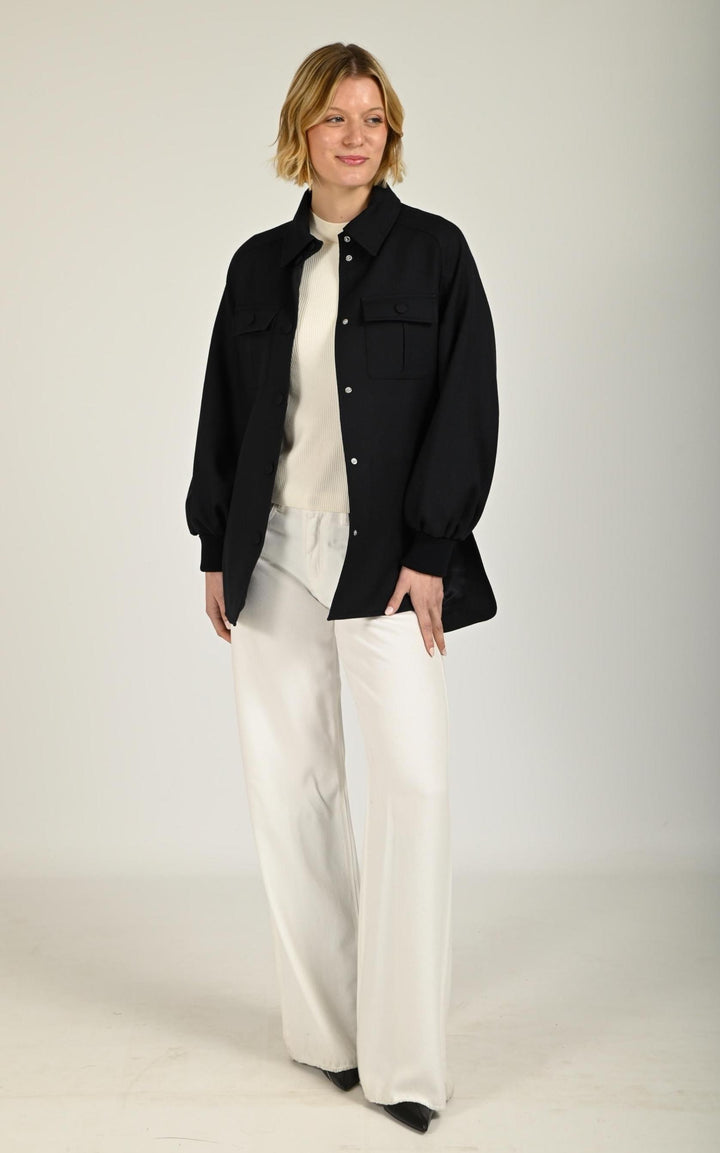 Trench Textile Femme Mackage, modèle Eugenia de couleur navy