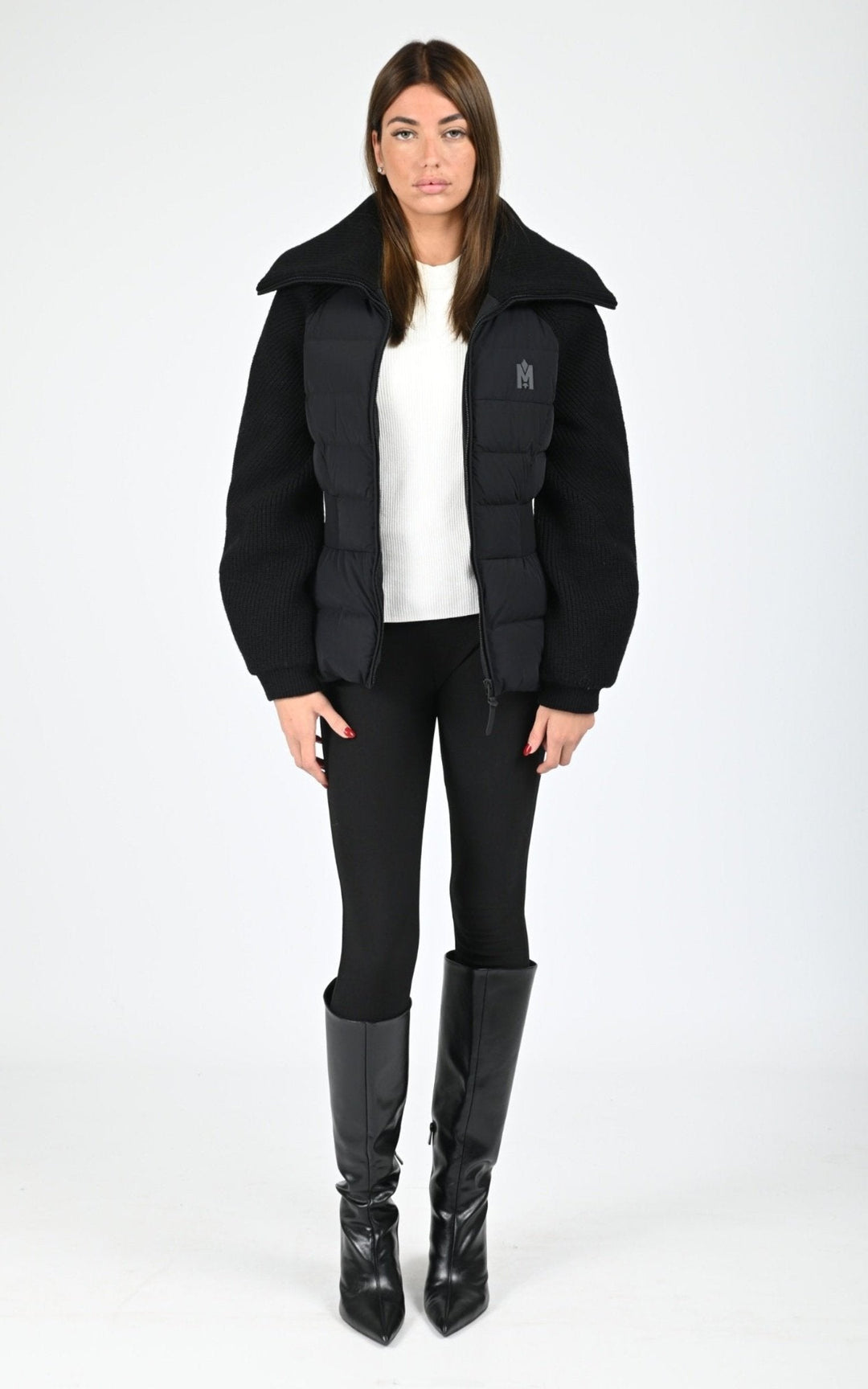 Veste Textile Femme Mackage, modèle Foxy de couleur black