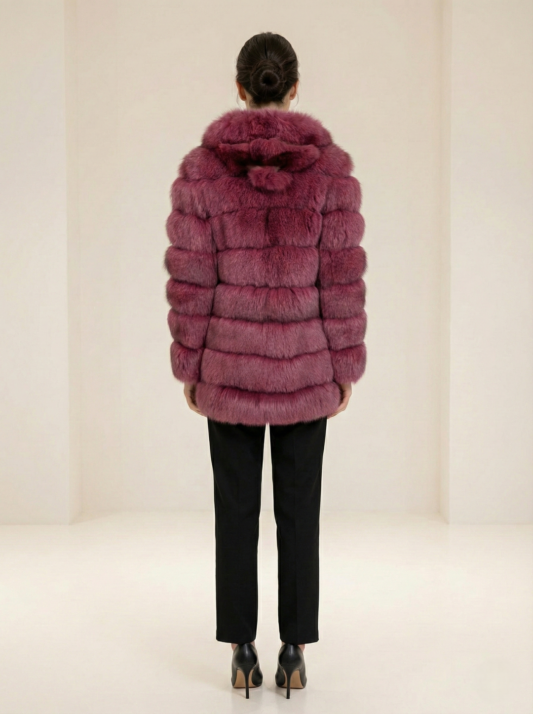 Petrovski, 80 cm. - Hood - Blue Fox - Kvinner - Plum