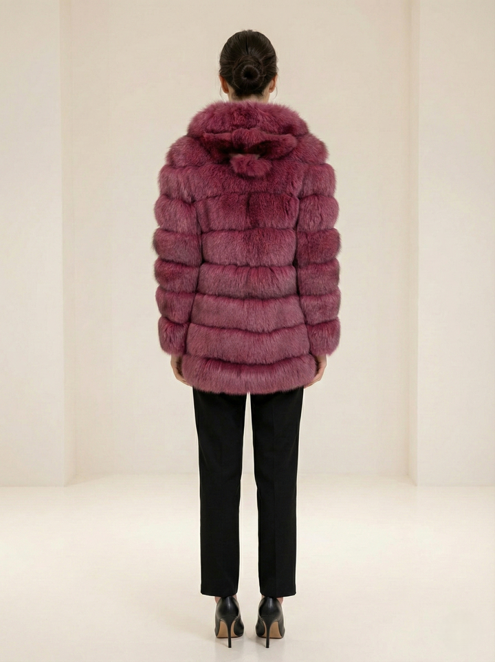 Petrovski, 80 cm. - Hood - Blue Fox - Kvinner - Plum