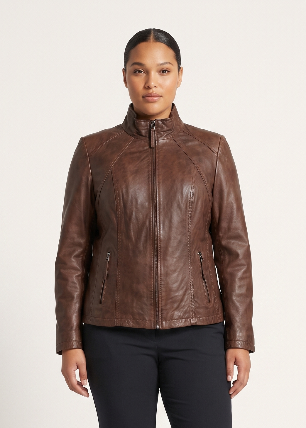 P 14-02 - Comfort - Lamb Boss Leather - Dame - Parker Cognac