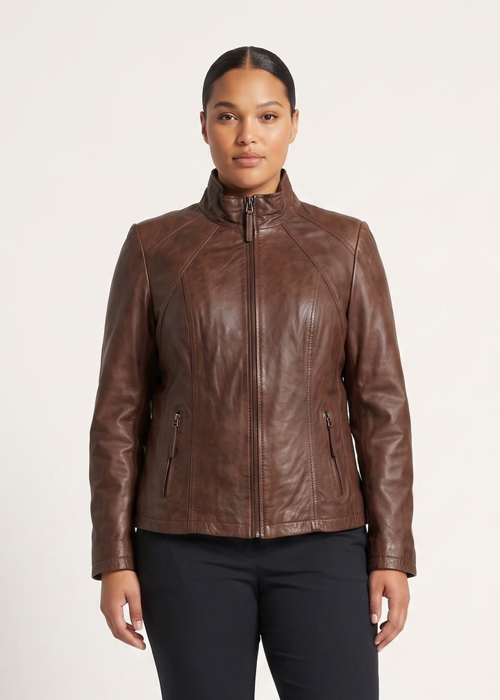 P 14-02 - Comfort - Lamb Boss Leather - Dame - Parker Cognac