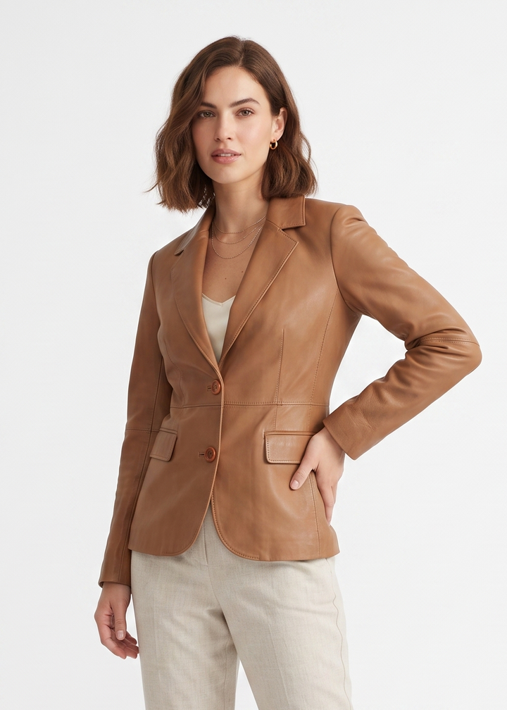 Nina, 64 cm. - Lamb Dior Leather - Dame - Caramel