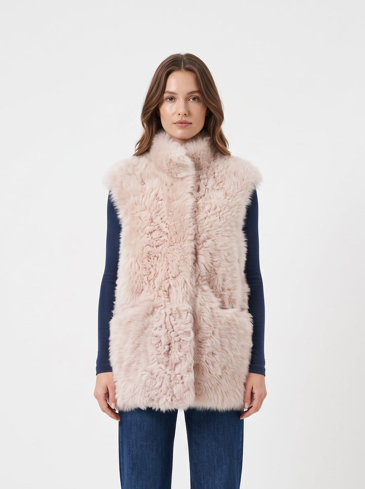 Jessica, 68 cm. -Krave - Ruskindslam - Damer - Lys Beige