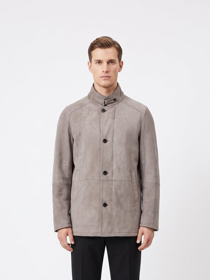 Jack, 80 cm. Suede Lamb - Man Light Grey