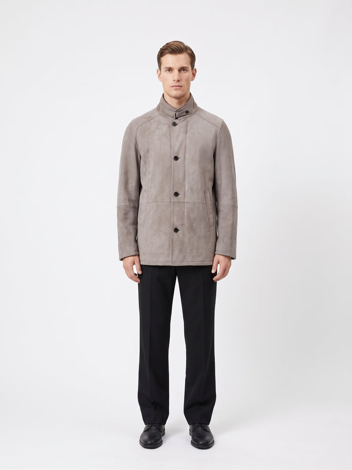 Jack, 80 cm. Suede Lamb - Man Light Grey