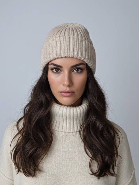 SY -1785 HAT - 100% Ull - Tilbehør - Brown Rice White