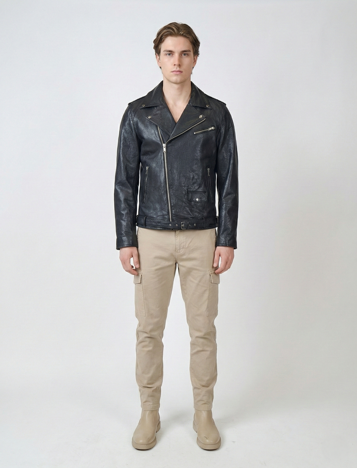 Brando Goat Leather - Man Black