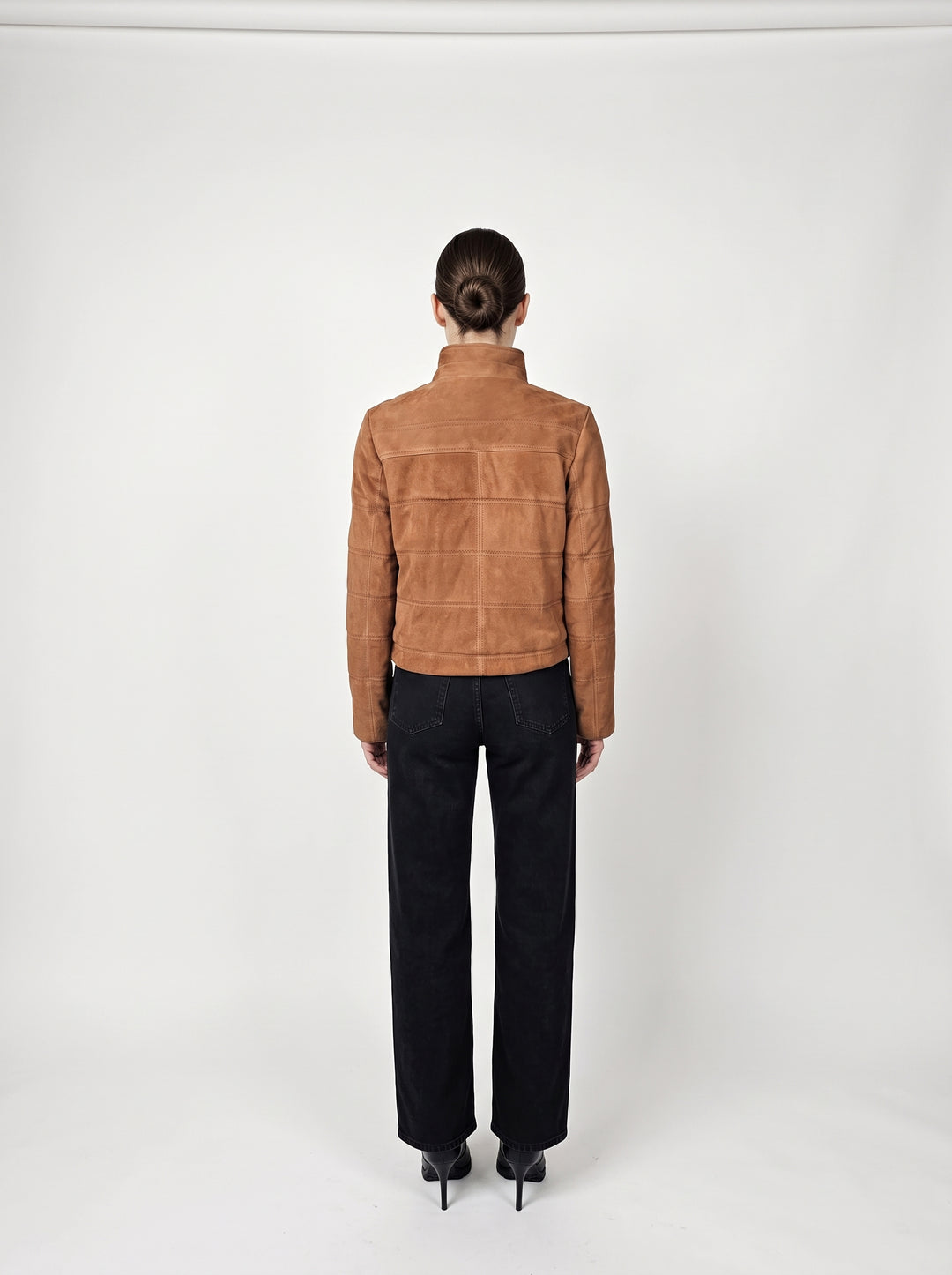 Alma, 62 cm. - Ziegenveloursleder - Damen - Sand