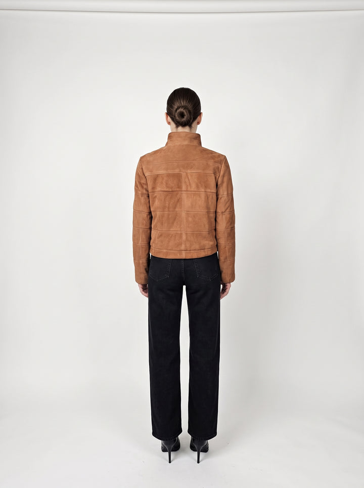Alma, 62 cm. - Ziegenveloursleder - Damen - Sand