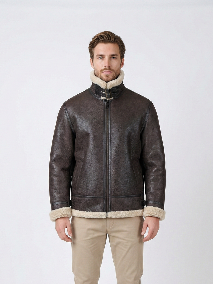 Elias, 68 cm. - Krave - Nappa Lamb Crack - Mand - Mørkebrun