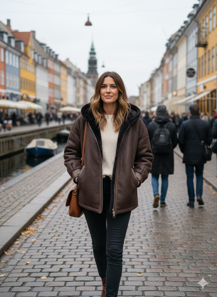 ISQ, 68 cm. - Nappa-Lamm – Damen – Braun