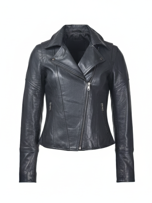 Amina - Lamb Thick Dace Leather -Women - Black