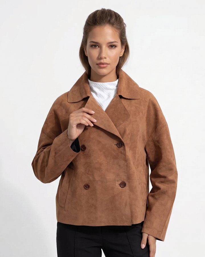 Adrina, 56 cm. - Getmockaläder - Dam - Cognac