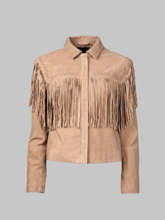 Krystal, 52 cm. - Krave - Ruskind af gede - Damer - Taupe