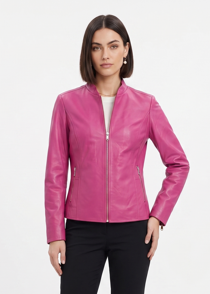 Penelope, 56 cm. - Lamb Dior Leather - Dame - Fuchsia
