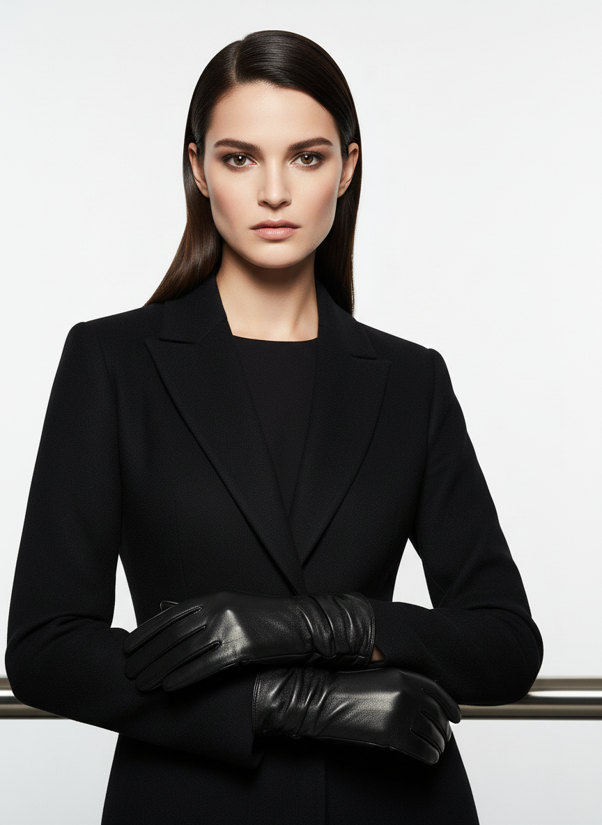 2261 Glove - Lamb Slink Leather -Accesories - Black