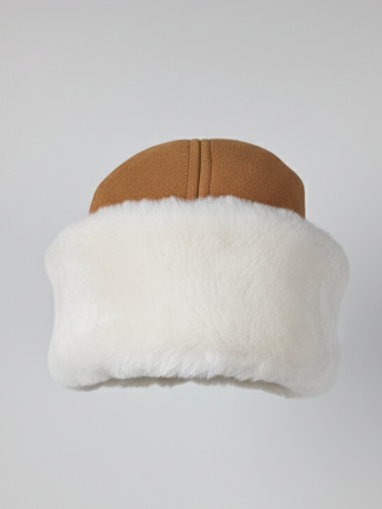 HL24C061 Hatt - Mocka Lamm - Tillbehör - Cognac