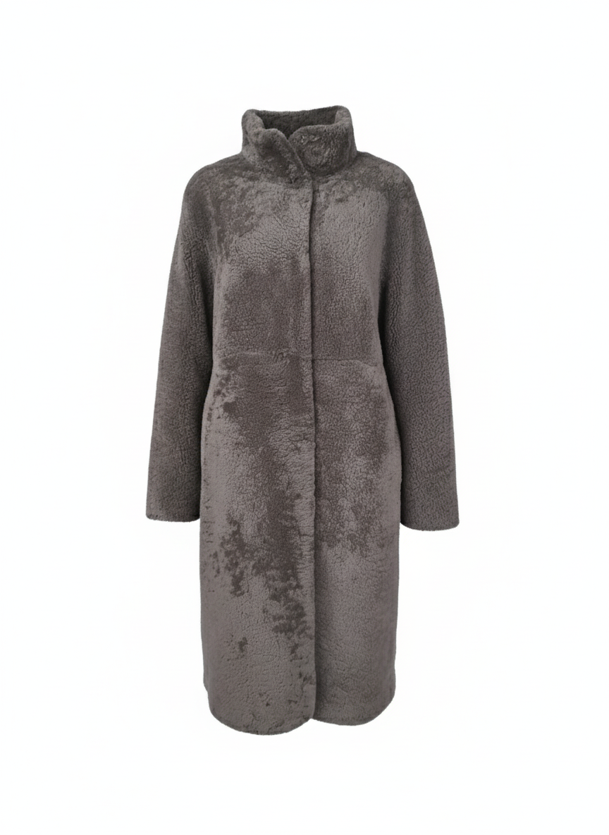 Filuka, 100 cm. - Krave - Curly Lamb - Kvinder - Taupe