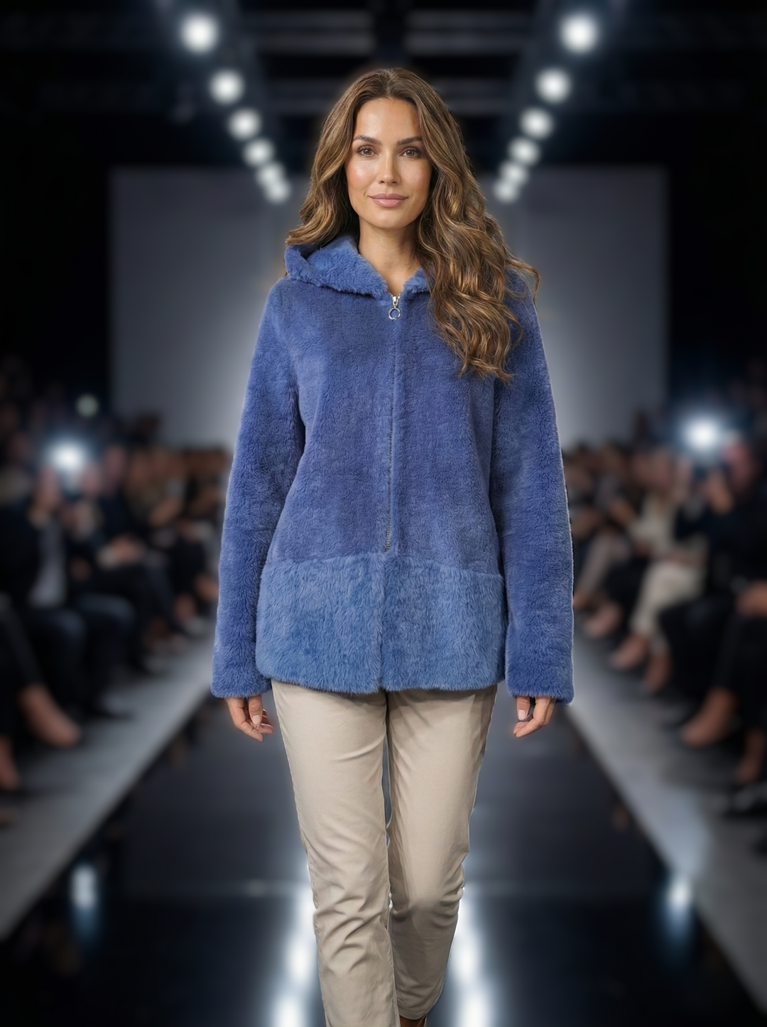 Ilda, 72 cm. - Huva - Air Wool - Dam - Blå