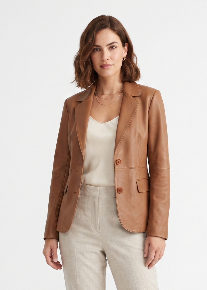 Nina, 64 cm. - Lamb Dior Leather - Dame - Caramel