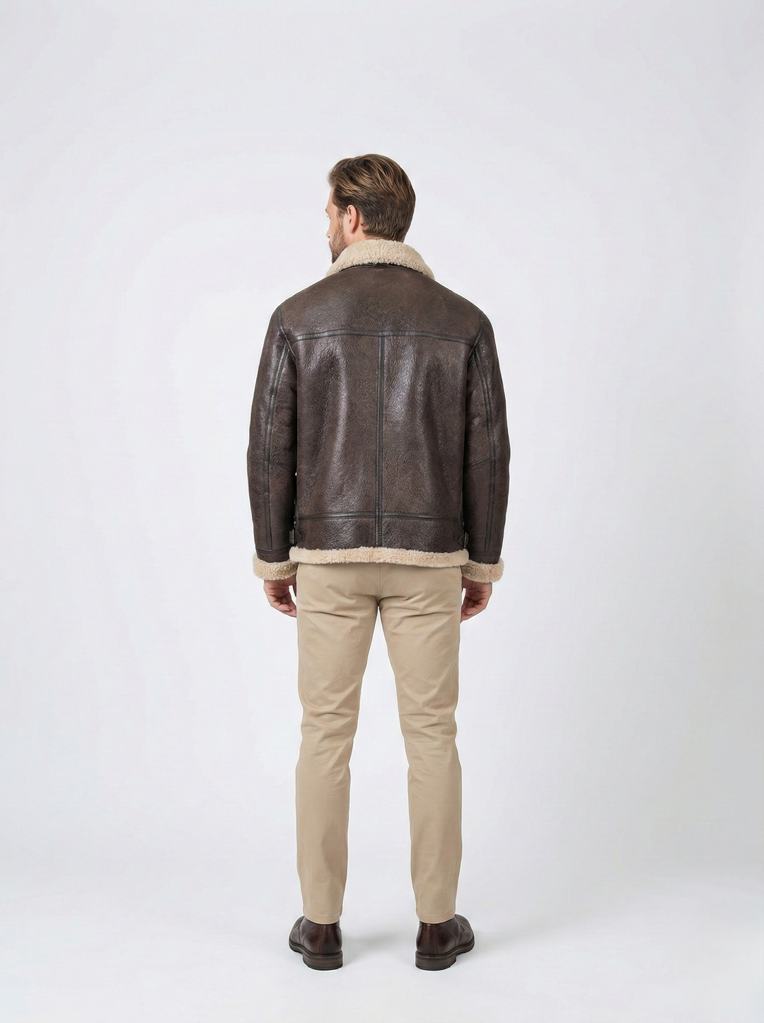 Elias, 68 cm. - Krave - Nappa Lamb Crack - Mand - Mørkebrun