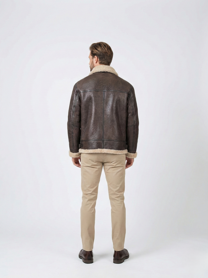 Elias, 68 cm. - Krave - Nappa Lamb Crack - Mand - Mørkebrun