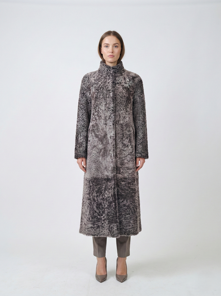 Innocente, 125 cm. - Collar - La Coon Lamb - Women - Dark Brown