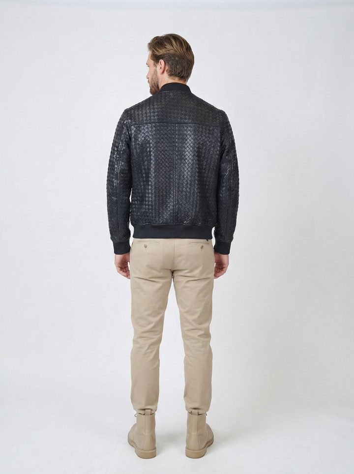 Luca, 68 cm. - Lamb Leather - Man - Black