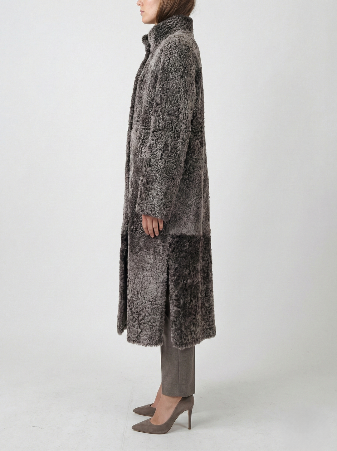 Innocente, 125 cm. - Collar - La Coon Lamb - Women - Dark Brown