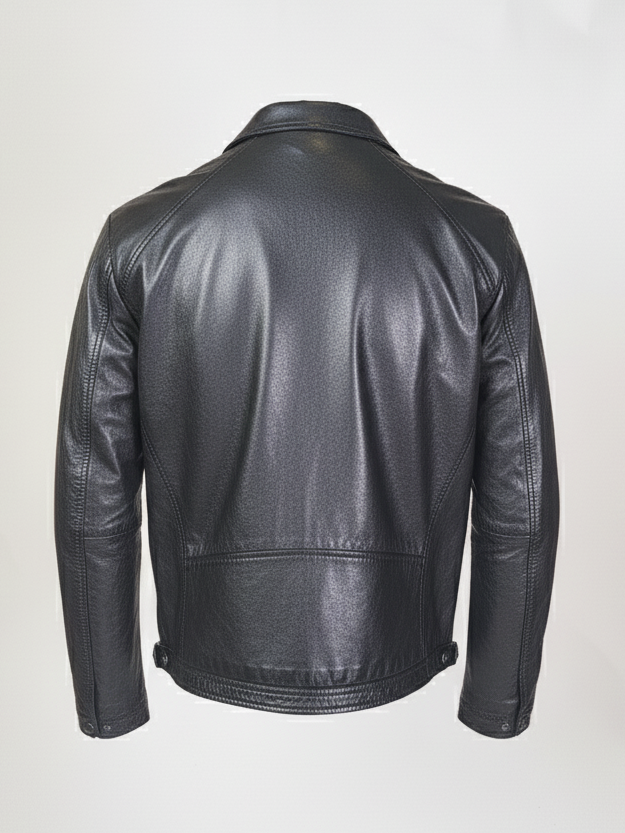 Ivar, 65 cm. - Lammepolsk nappalæder -Mand - Sort