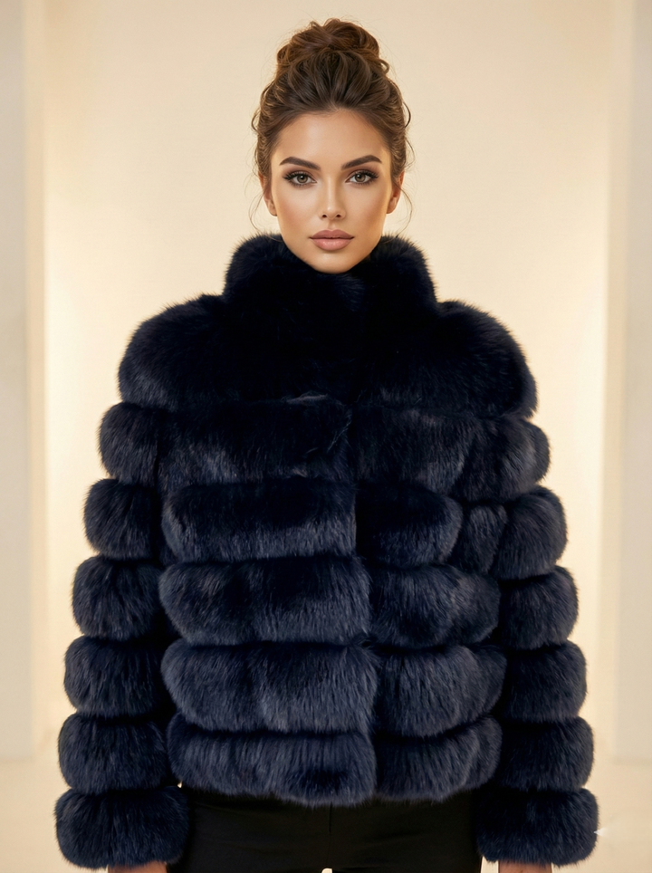 Virginia, 60 cm. - Blue Fox - Women - Black.