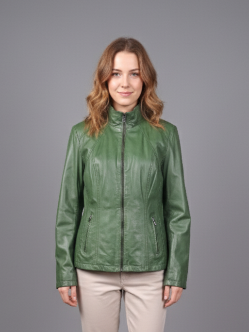 P 14-02 - Comfort - Lammhandske Läder - Dam - Äppelgrön