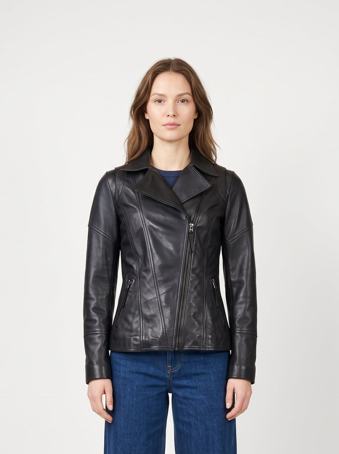 Elisha Lamb Thick Dace Leather -Women Black