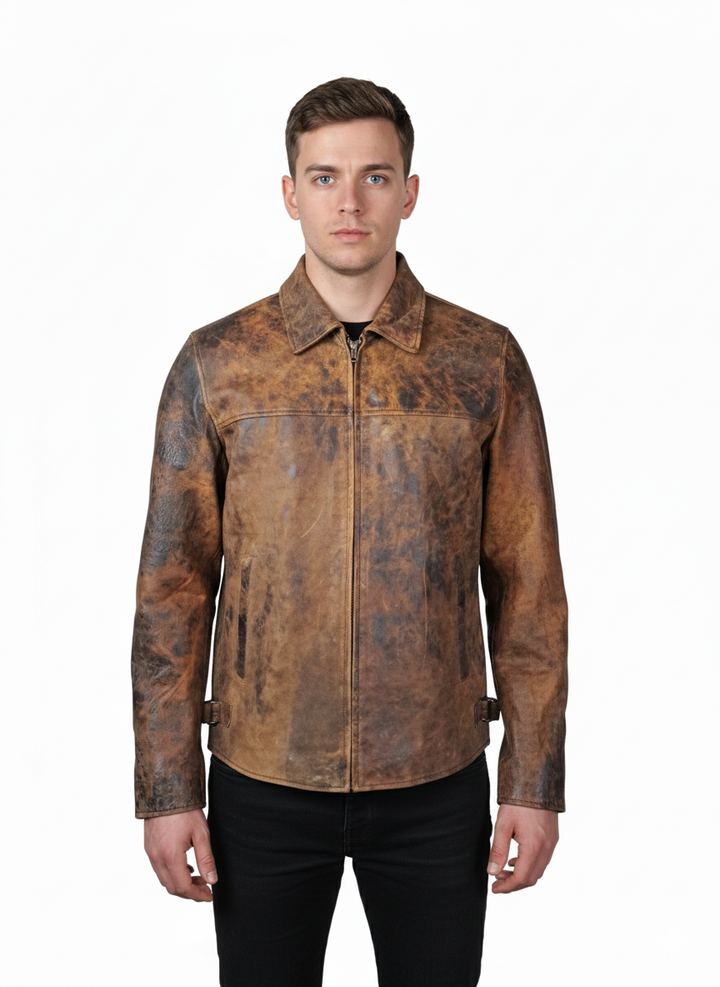 James Dean, 65 cm. - Krave - Læder - Mand - Brun