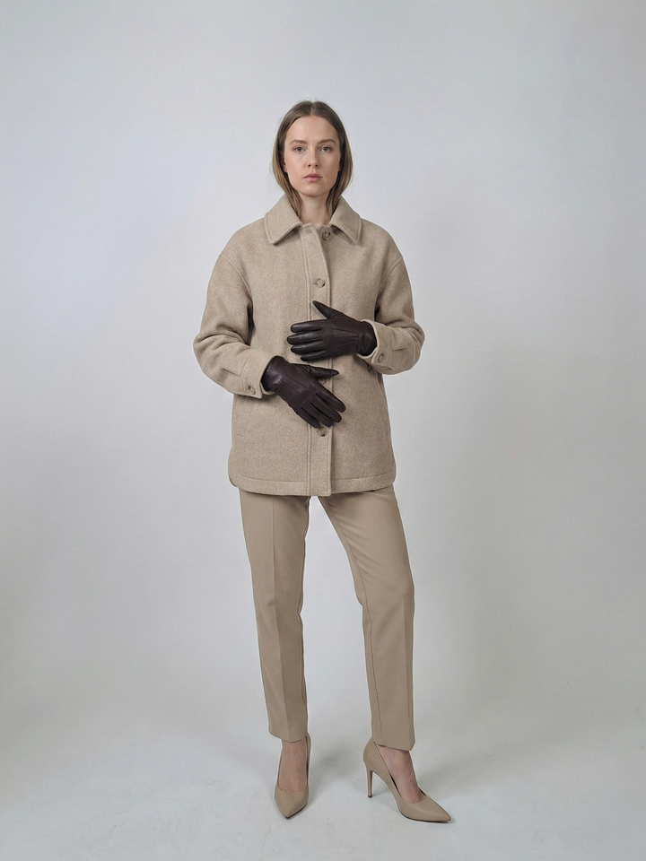 123-M Handschuhe - Schafsleder - Zubehör - Braun