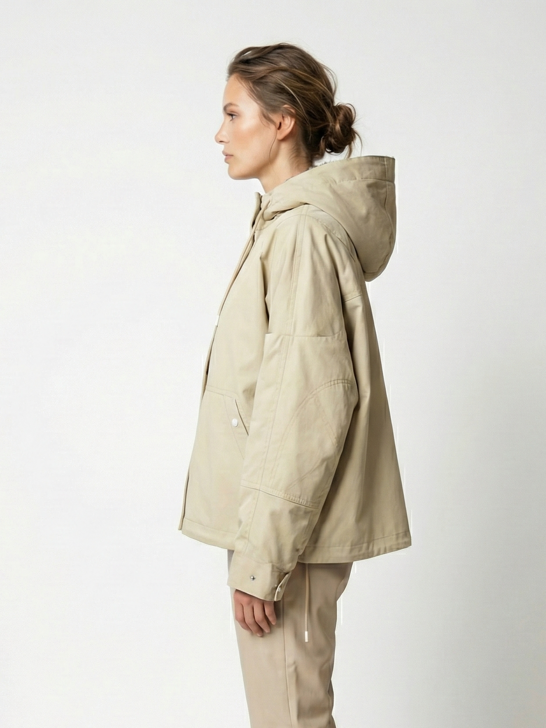 Isaia, 62 cm. - Tekstil - Kvinder - Dark Beige