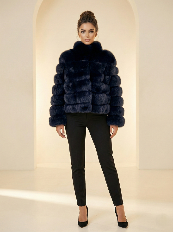 Virginia, 60 cm. - Blue Fox - Women - Black.