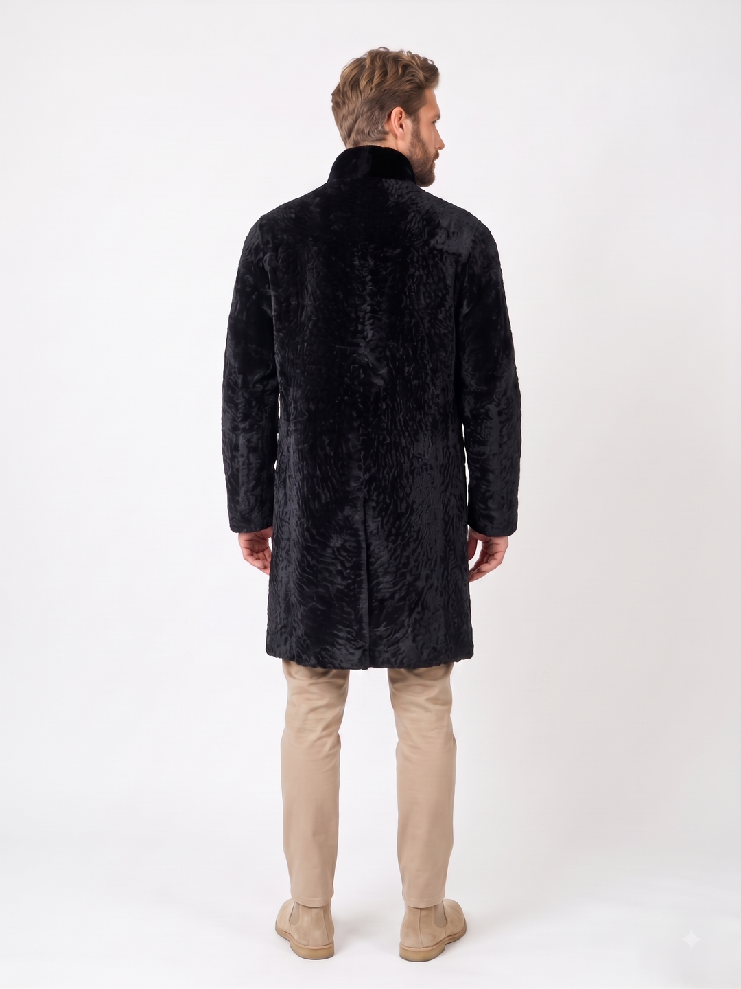 Jallel, 100 cm. - Bølgelam - Kvinder - Sort