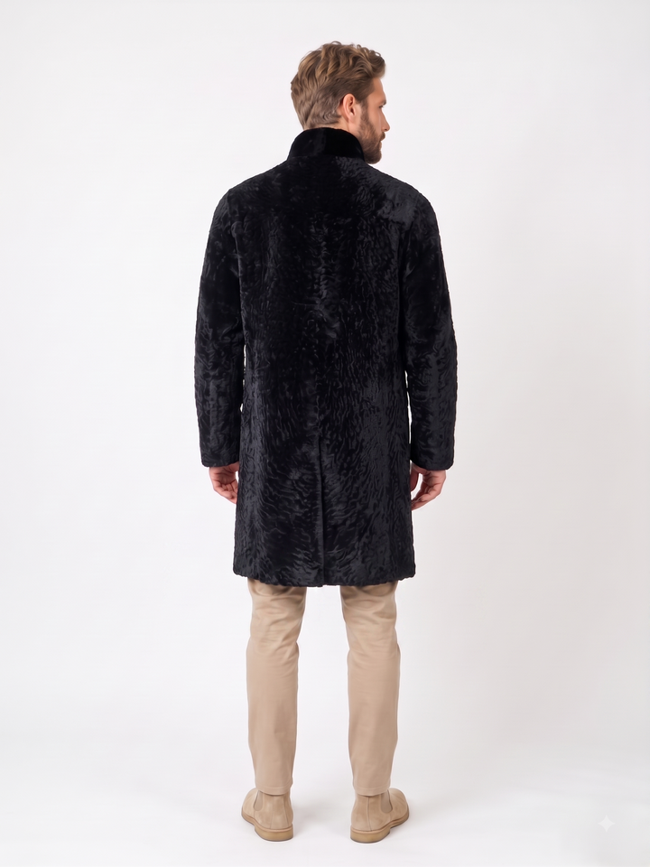 Jallel, 100 cm. - Bølgelam - Kvinder - Sort