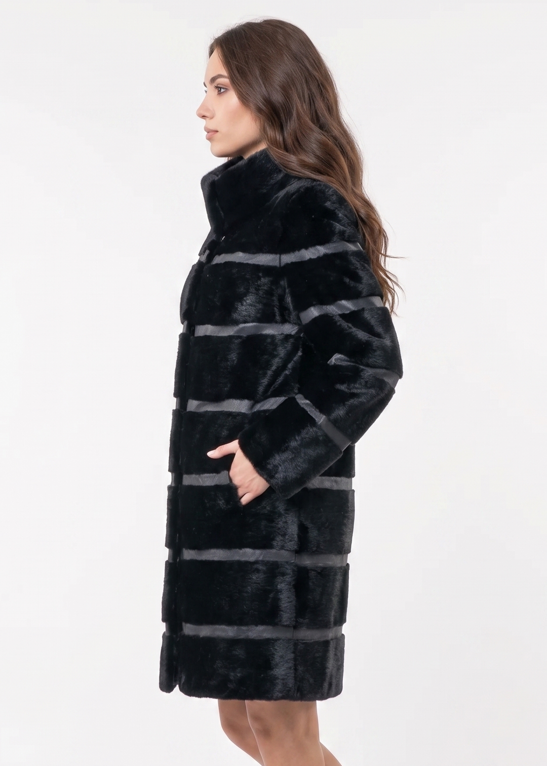 Paloma, 80 cm. - Seidensiegel - Damen - Schwarz