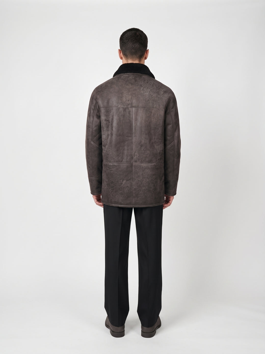 Owen, 85 cm. Nappa Lamb Crack - Man Brown