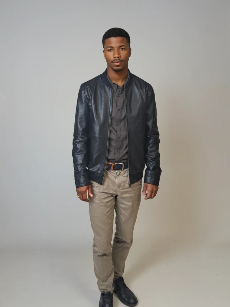 Benn - Lamb Thick Dace Læder - Man - Sort