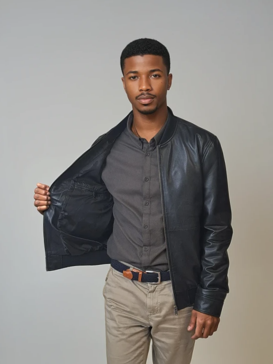 Benn - Lamb Thick Dace Læder - Man - Sort