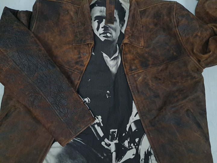 James Dean, 65 cm. - Krave - Læder - Mand - Brun