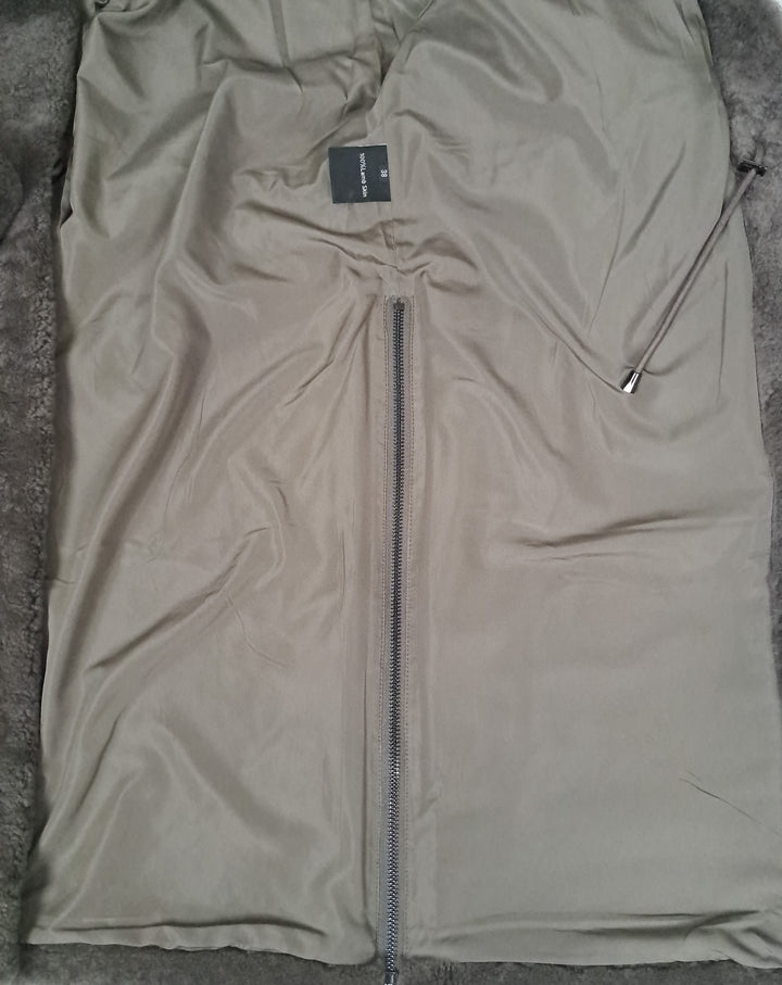 Filuka, 100 cm. - Krave - Curly Lamb - Kvinder - Taupe